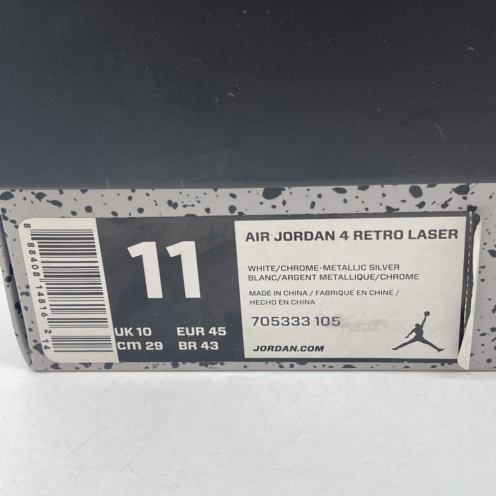 Size 11 - Air Jordan 4 Retro 30th Anniversary Laser Grey White (705333-105)