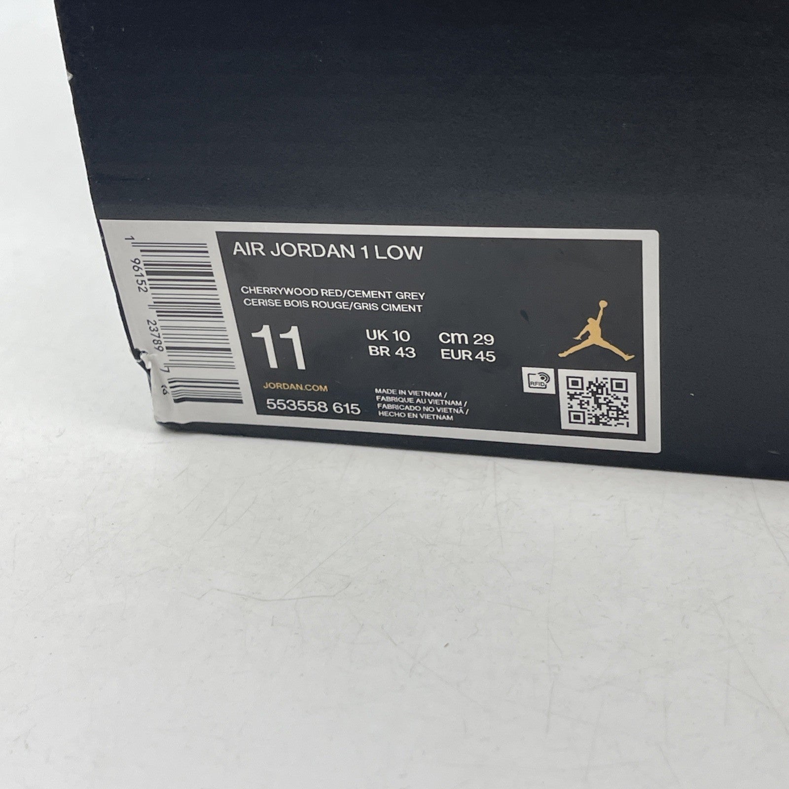 Size 11 - Air Jordan 1 Low Cherrywood Red 2022 (553558-615)