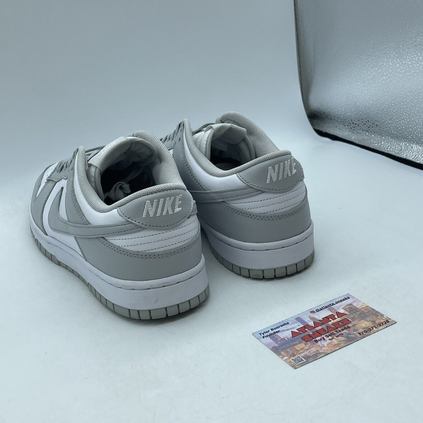 Size 10.5 - Nike Dunk Low Grey Fog White Leather (DD1391-103)