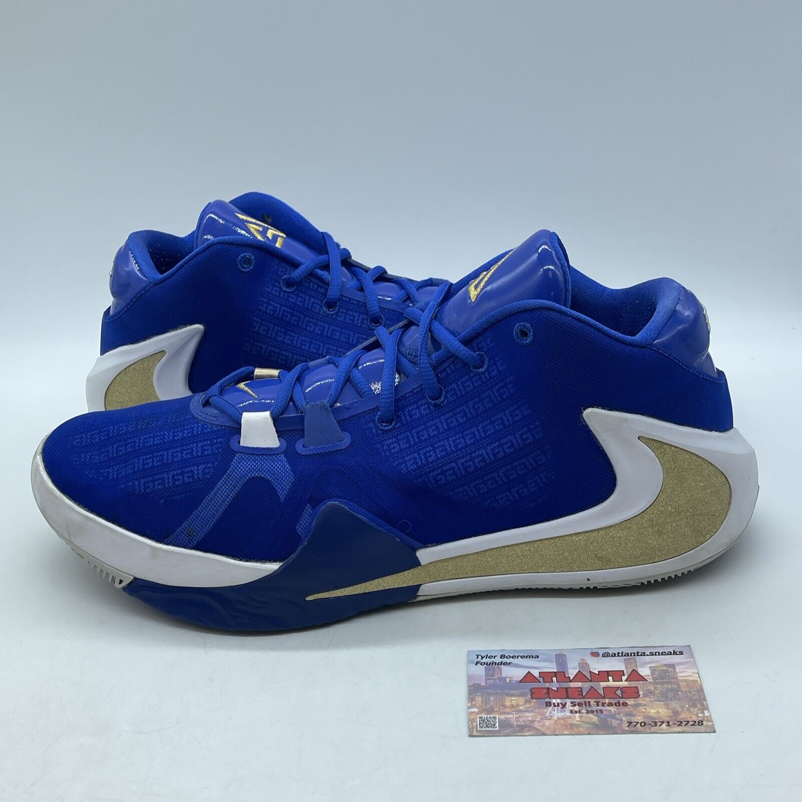 Size 13 - Nike Zoom Freak 1 Greece Blue White Gold (BQ5422-400)