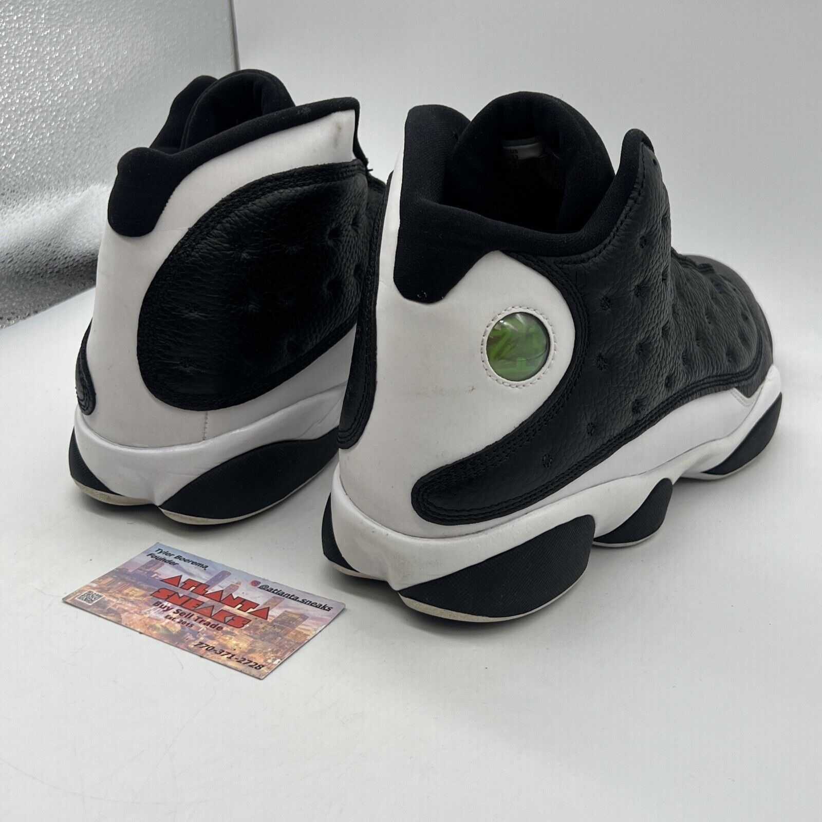 Size 13 - Air Jordan 13 Retro Reverse He Got Game Black White Red 3M Reflective