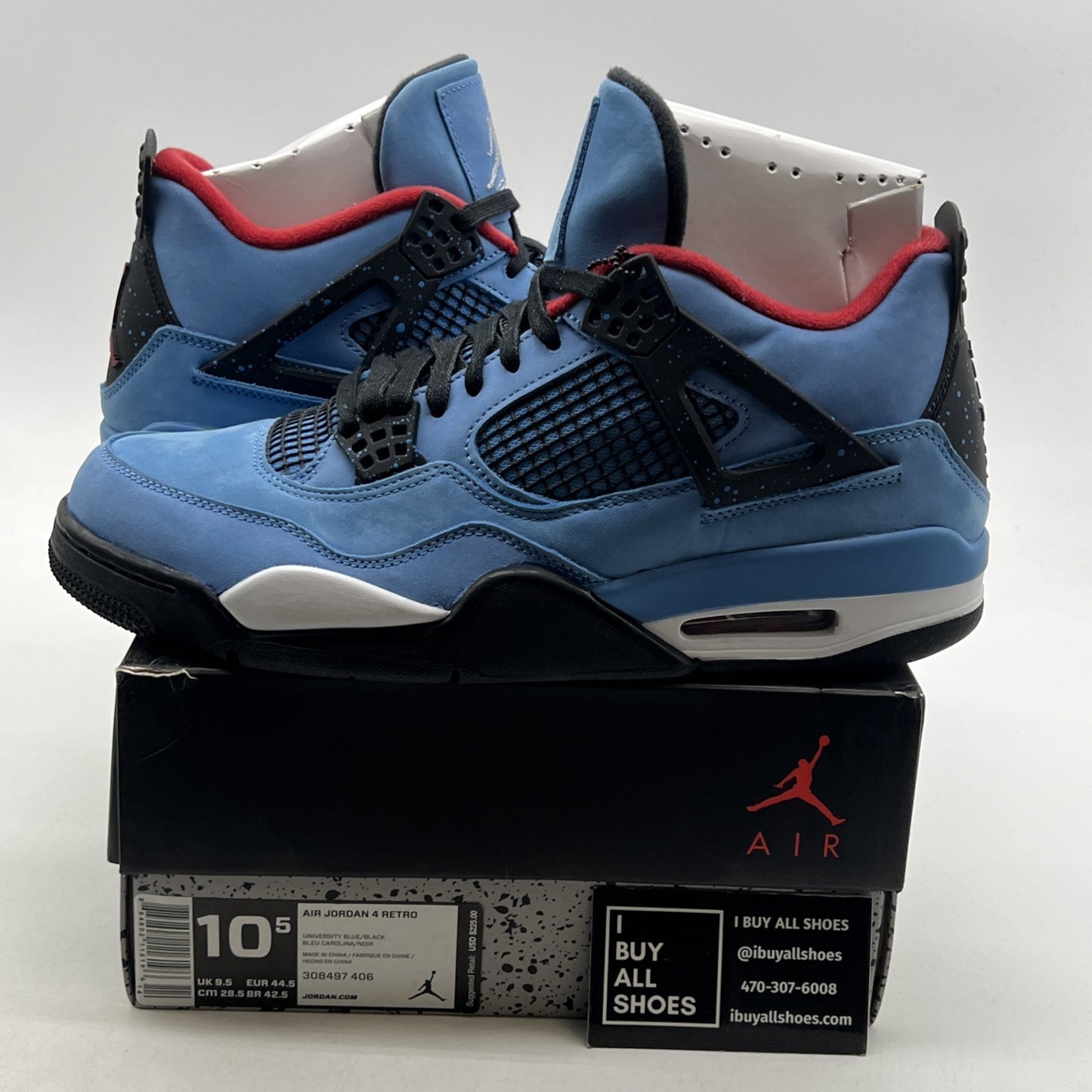 Size 10.5 - Air Jordan 4 Retro x Travis Scott Mid Cactus Jack (308497-406)