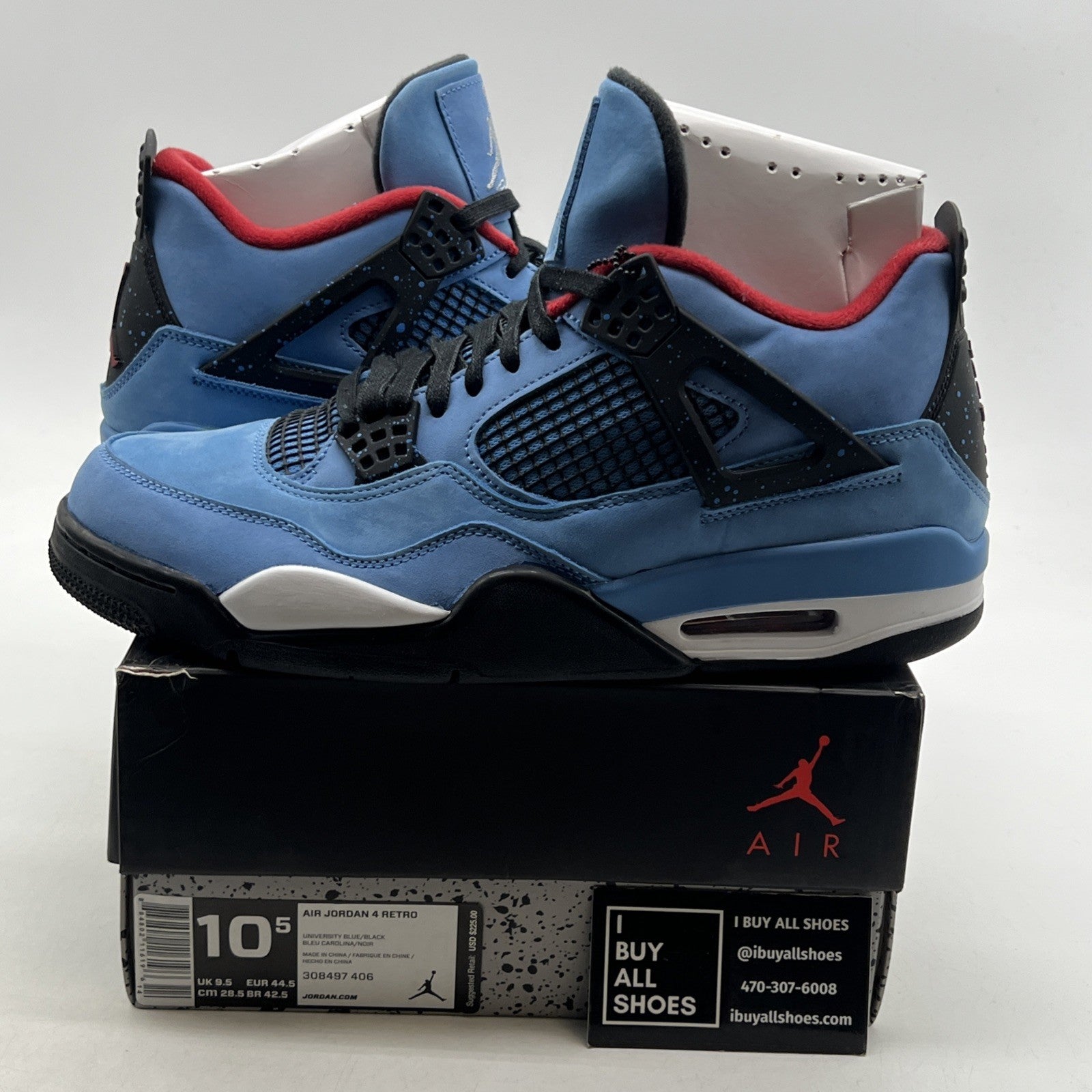 Size 10.5 - Air Jordan 4 Retro x Travis Scott Mid Cactus Jack (308497-406)