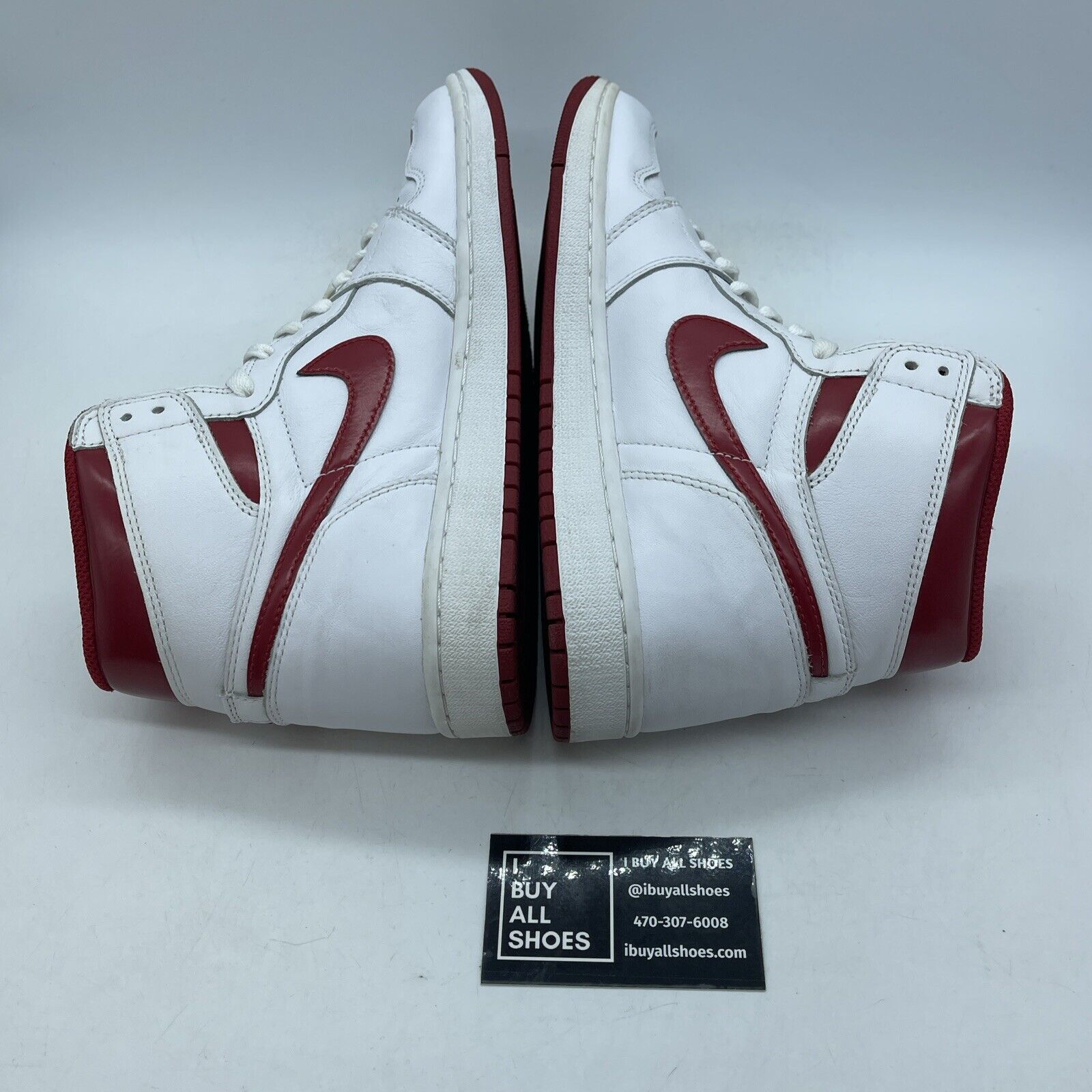 Size 10 - Air Jordan 1 Retro OG High Metallic Red White Leather (555088-103)