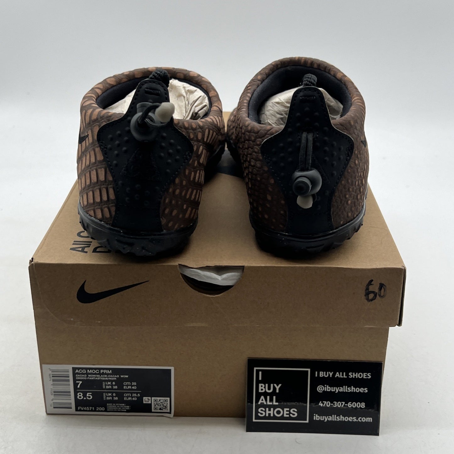 Size 7 - Nike ACG Moc Premium Cacao Wow Croc (FV4571-200)