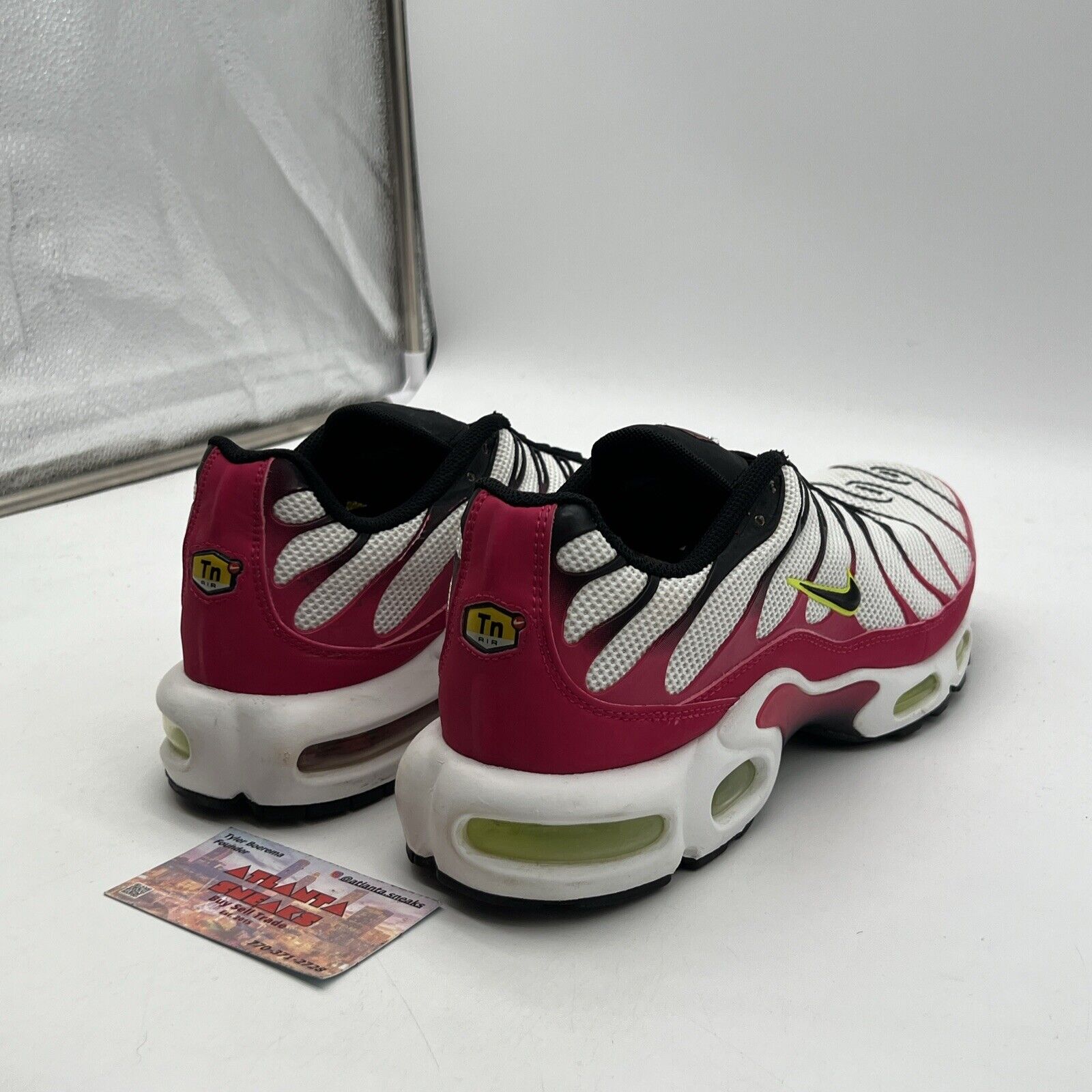 Size 11.5 - Nike Air Max Plus Fuchsia Black White Pink (CJ9929-100)