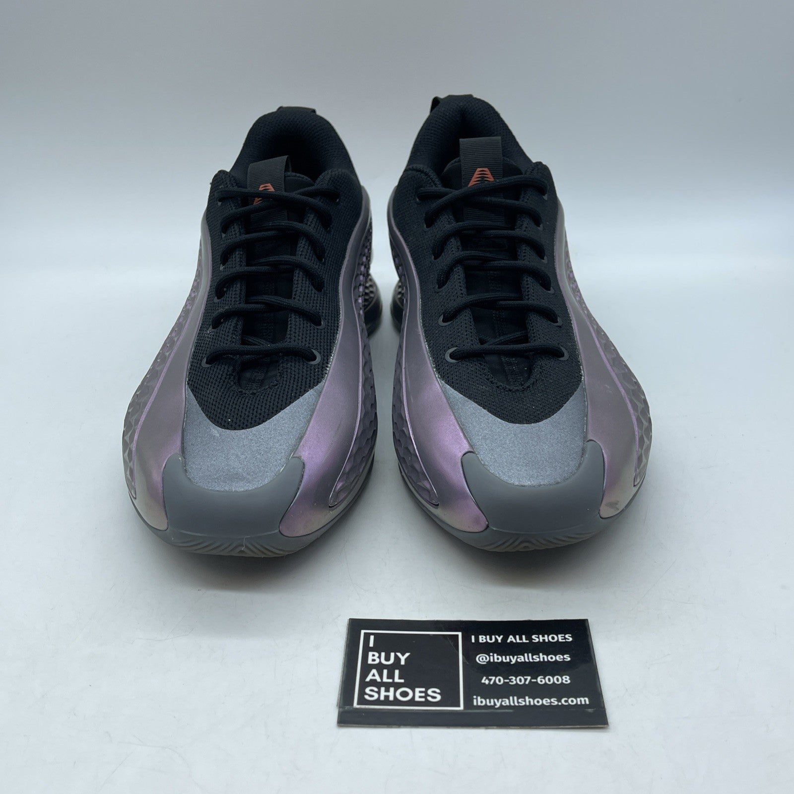 Size 9.5 - adidas AE 1 Low Iron Sharpens Iron Black Purple Suede (JQ8898)