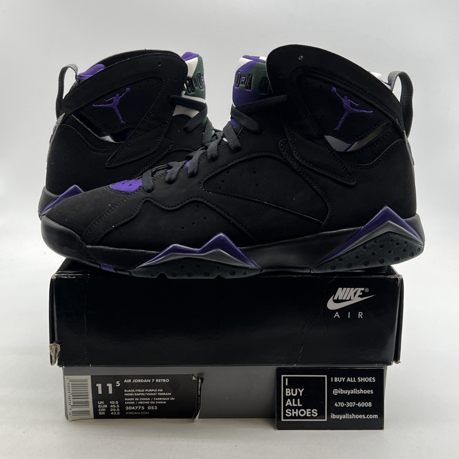 Size 11.5 - Air Jordan 7 Retro PE Ray Allen (304775-053)