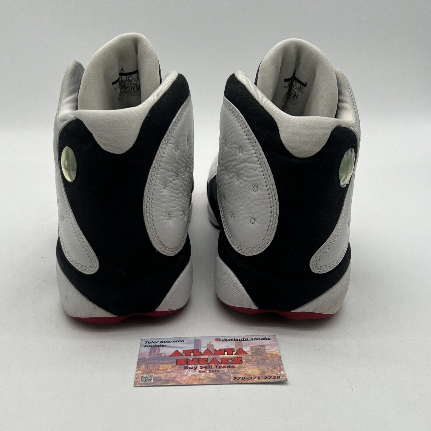 Size 13 - Air Jordan 13 Retro 2013 He Got Game Black White Leather (309259-104)