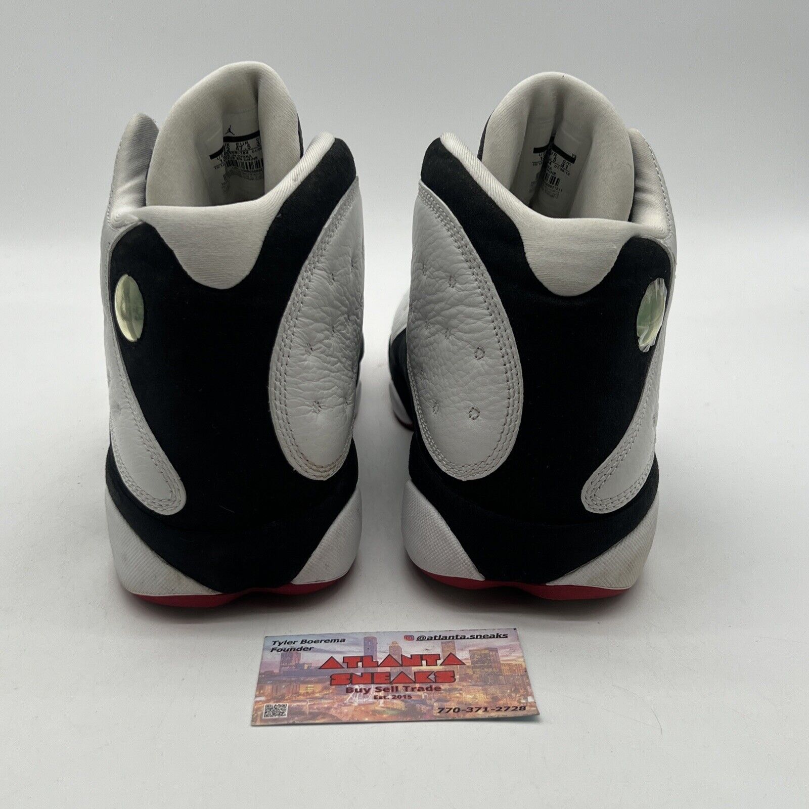 Size 13 - Air Jordan 13 Retro 2013 He Got Game Black White Leather (309259-104)