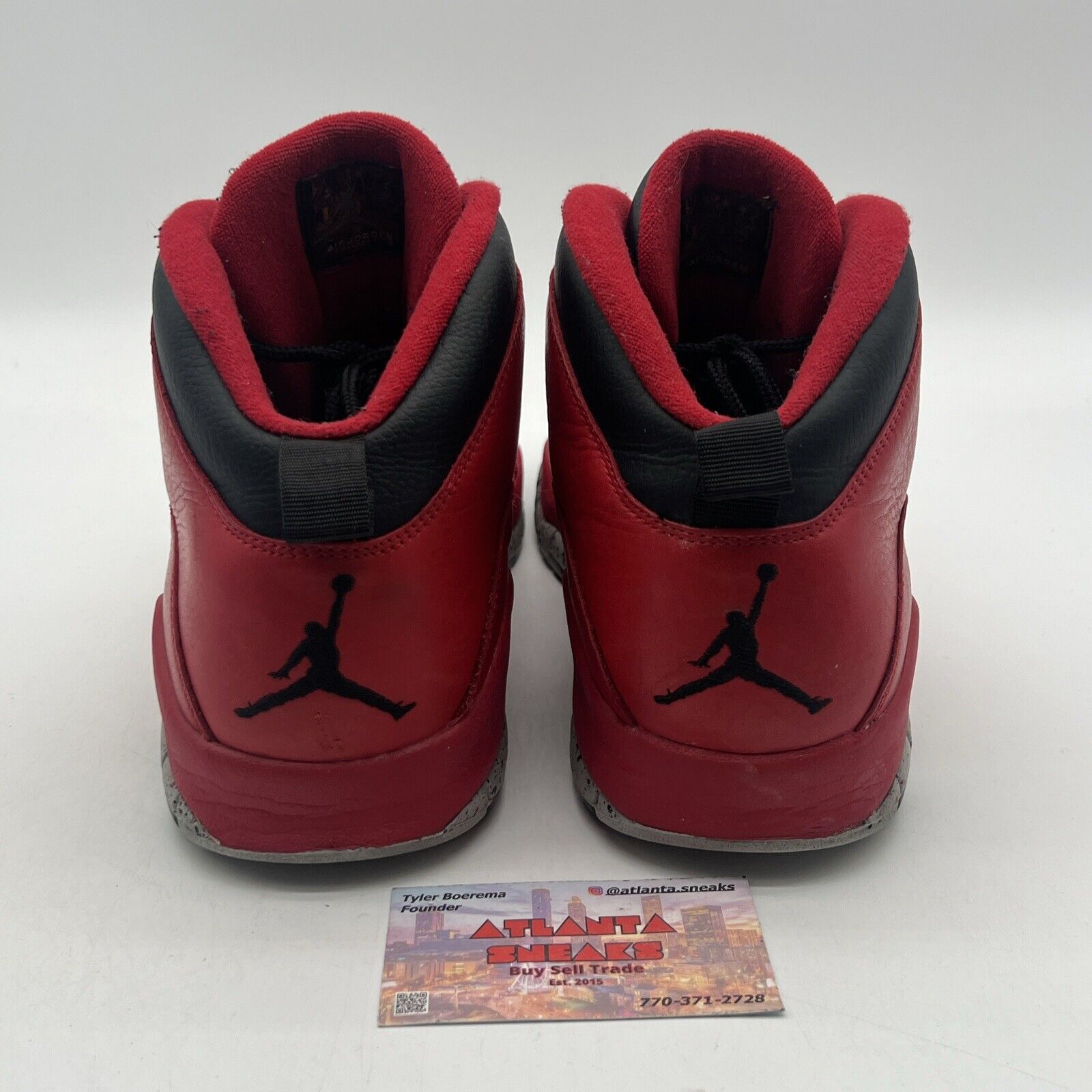 Size 13 - Air Jordan 10 Retro Bulls Over Broadway Black Red Grey (705178-601)