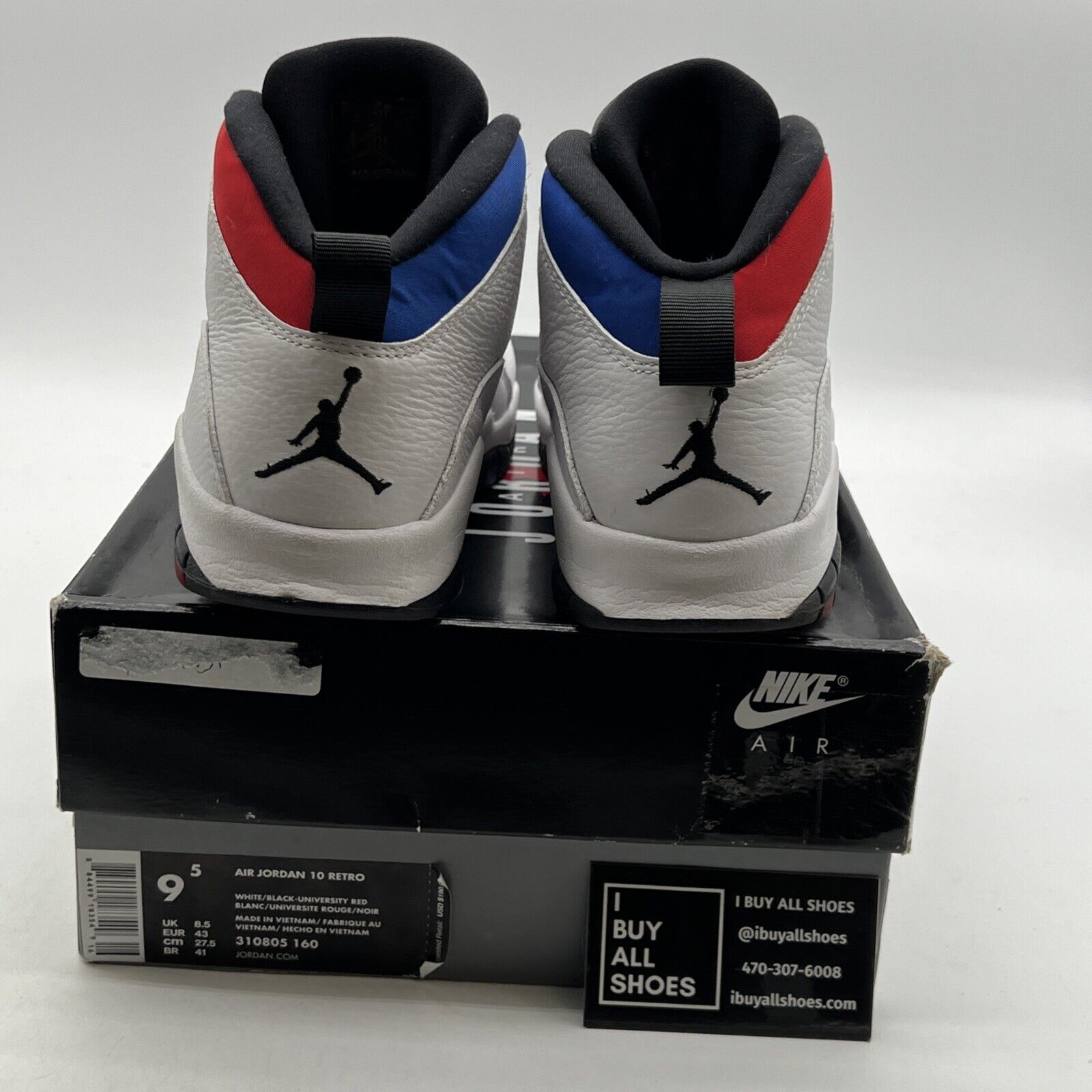 Size 9.5 - Air Jordan 10 Westbrook Class of 2006 (310805-160)
