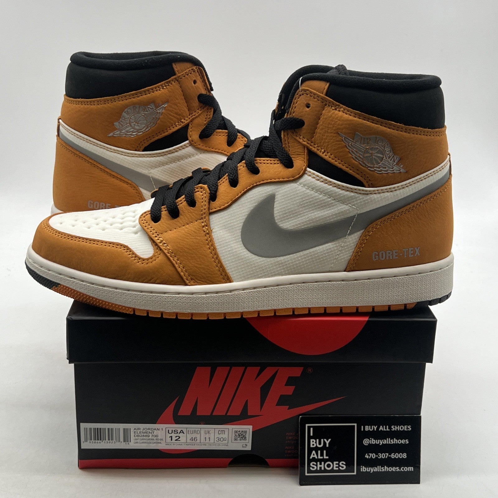 Size 12 - Air Jordan 1 Element GORE-TEX High Light Curry (DB2889-700)