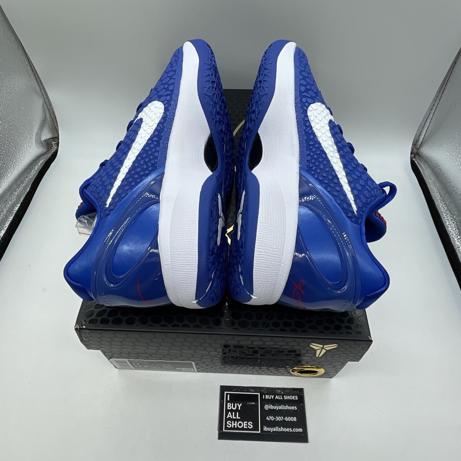 Size 11 - Nike Kobe 6 Protro Dodger White Blue Leather (CW2190-400).