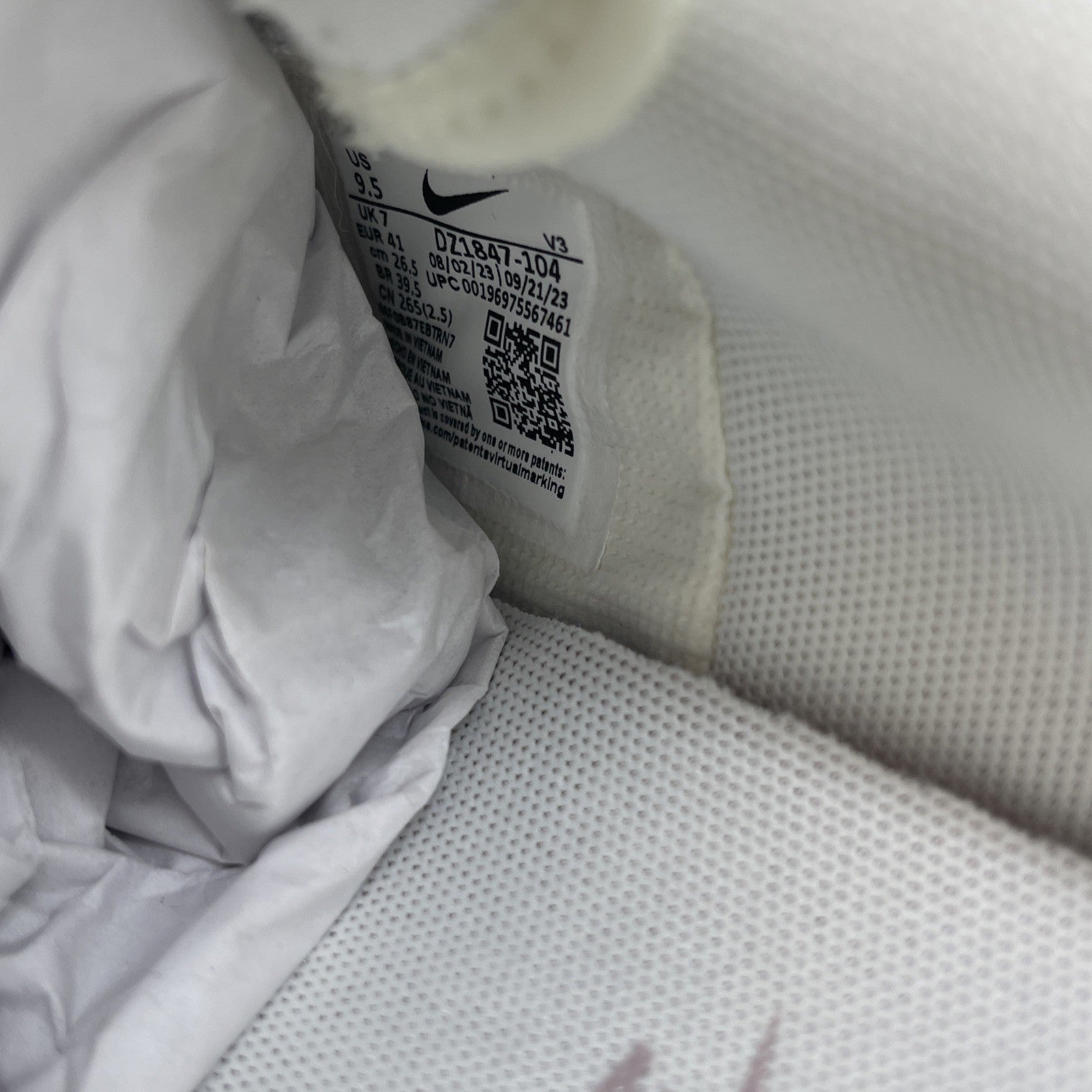 Size 9.5W - Nike Air Force 1 Shadow Sail Platinum Violet White (DZ1847-104)