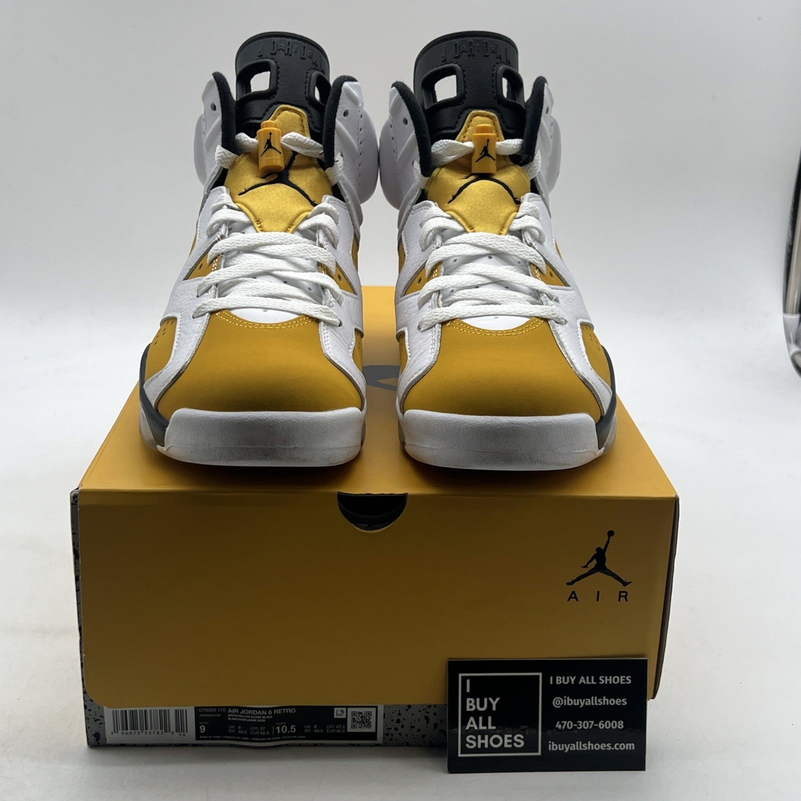 Size 9 - Air Jordan 6 Retro Yellow Ochre (CT8529-170)