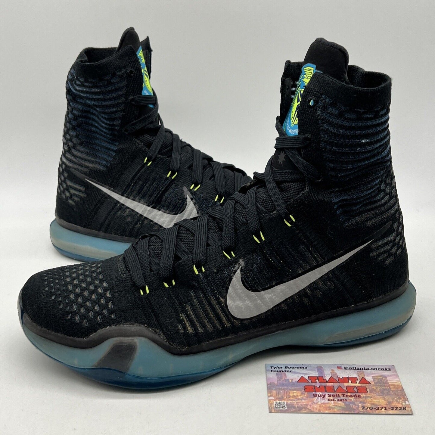 Size 10 - Nike Kobe 10 Elite Commander Black Grey (718763-004)