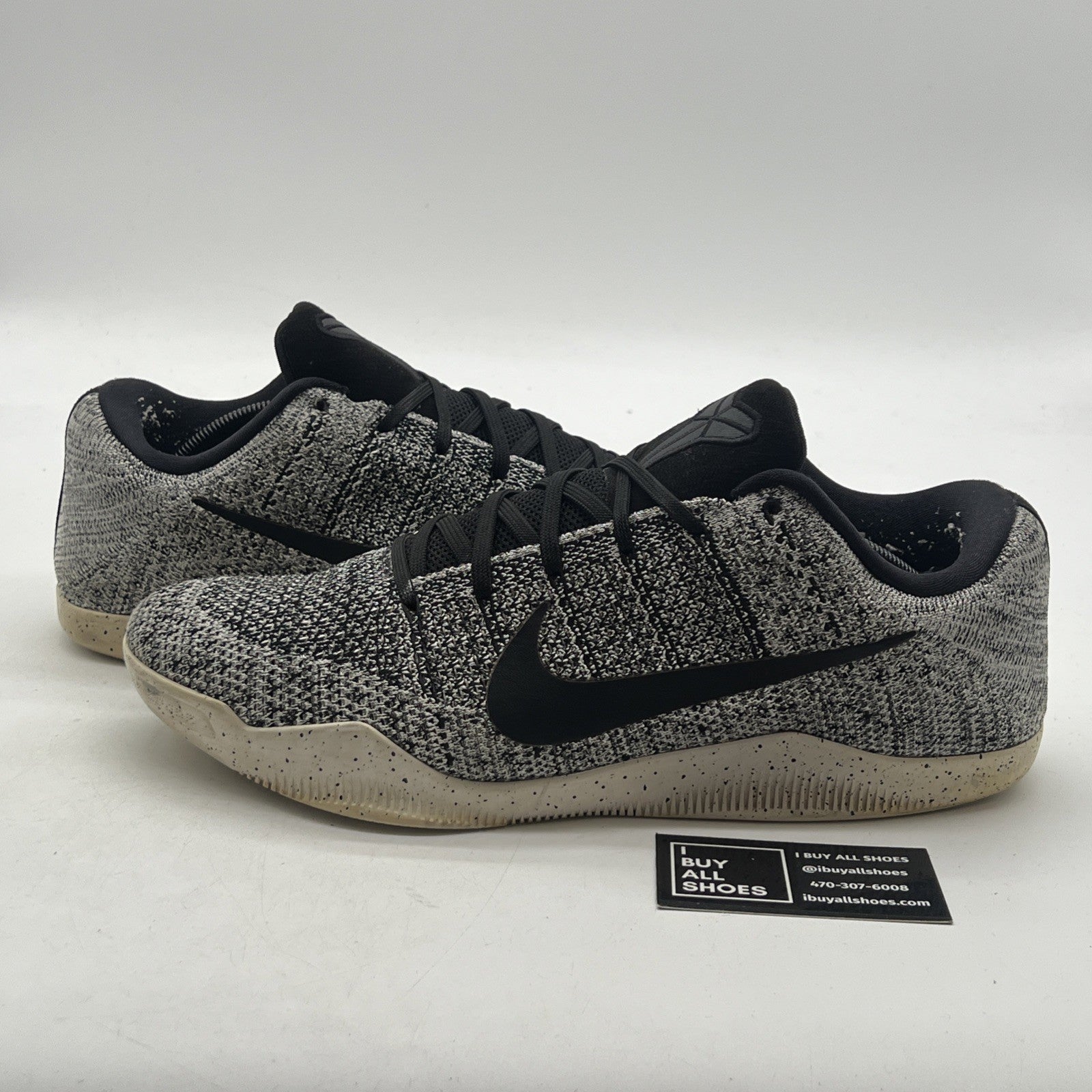 Size 13.5 - Nike Kobe 11 Elite Low Oreo (822675-100)