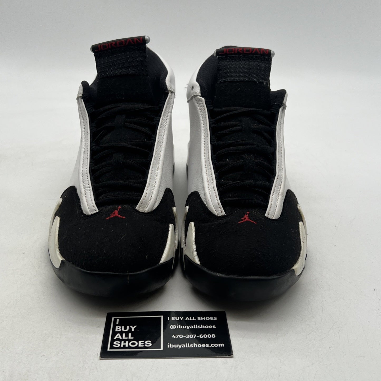 Size 10.5 - Air Jordan 14 Retro 2014 Black Toe (487471-102)