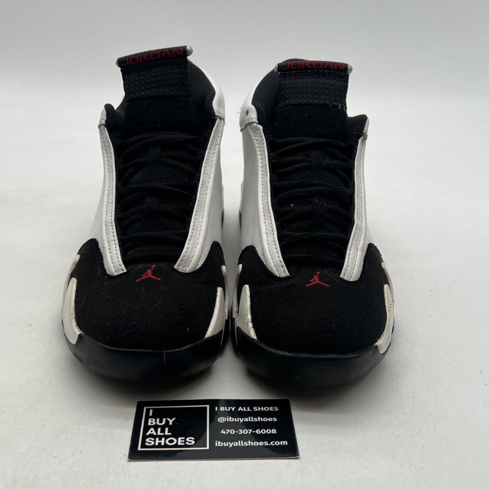 Size 10.5 - Air Jordan 14 Retro 2014 Black Toe (487471-102)