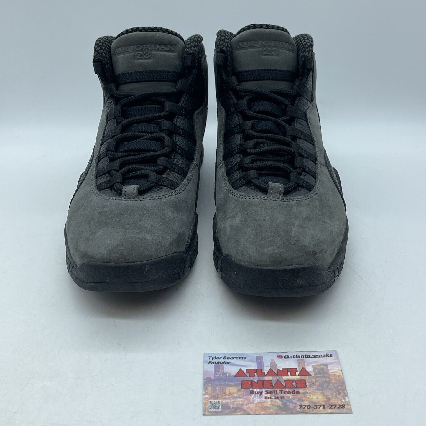 Size 9 - Air Jordan 10 Retro 2018 Shadow Grey Black Suede Leather (310805-002)