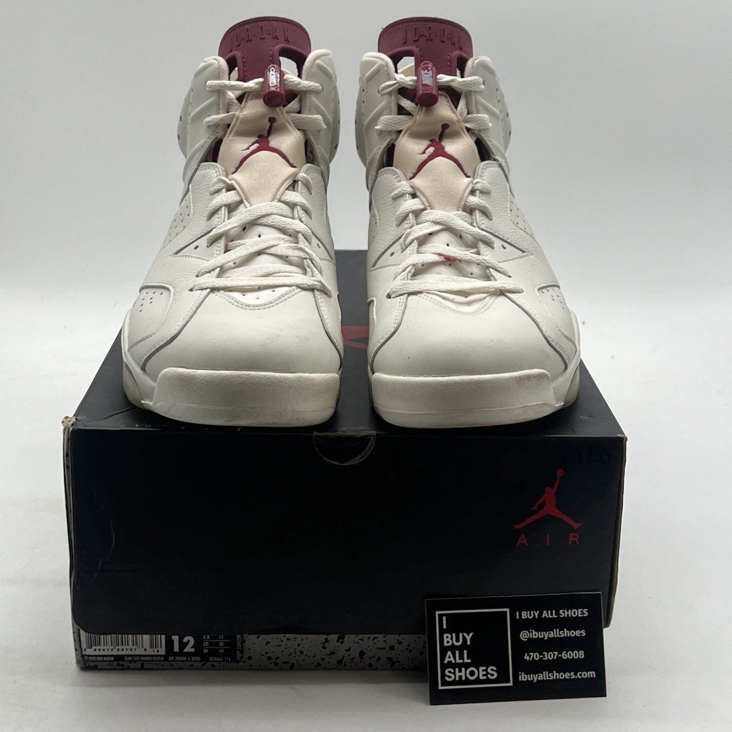 Size 12 - Air Jordan 6 Retro 2015 Maroon (384664-116)