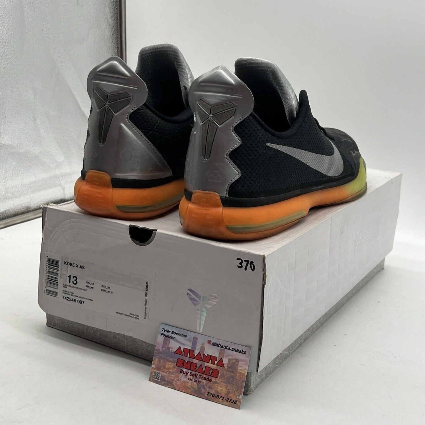 Size 13 - Nike Kobe 10 All Star Orange Black Silver (742546-097)