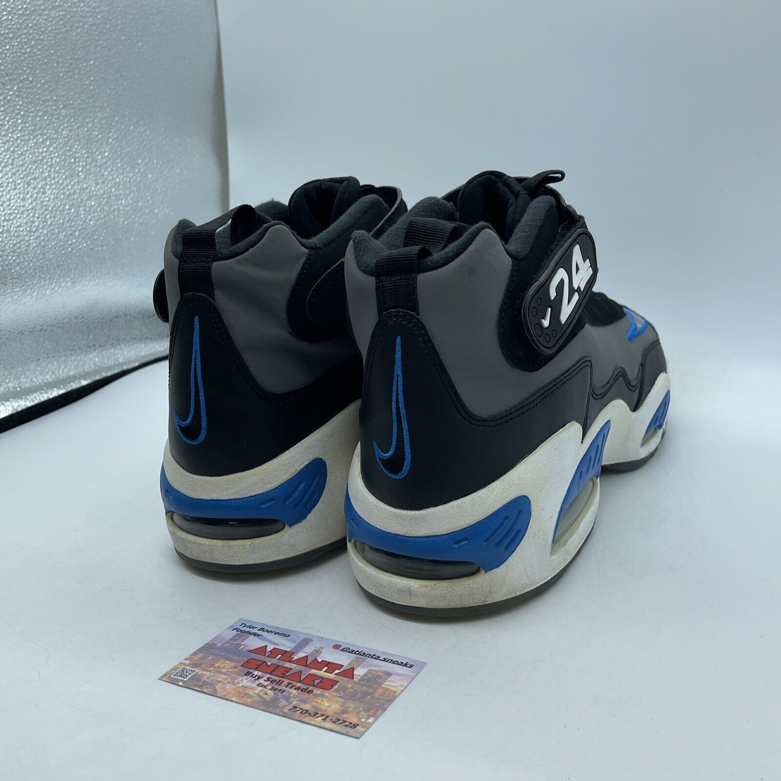 Size 13 - Nike Air Griffey Max 1 Blue Black White Leather Suede (354912-009)