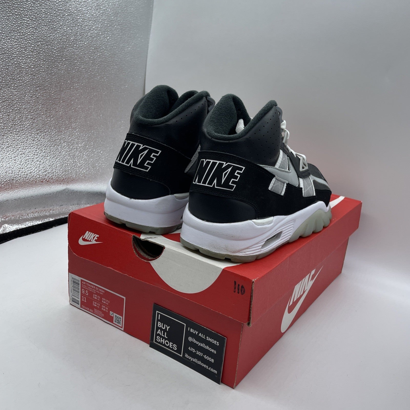 Size 9.5 - Nike Air Trainer SC High Raiders (DZ4405-001)