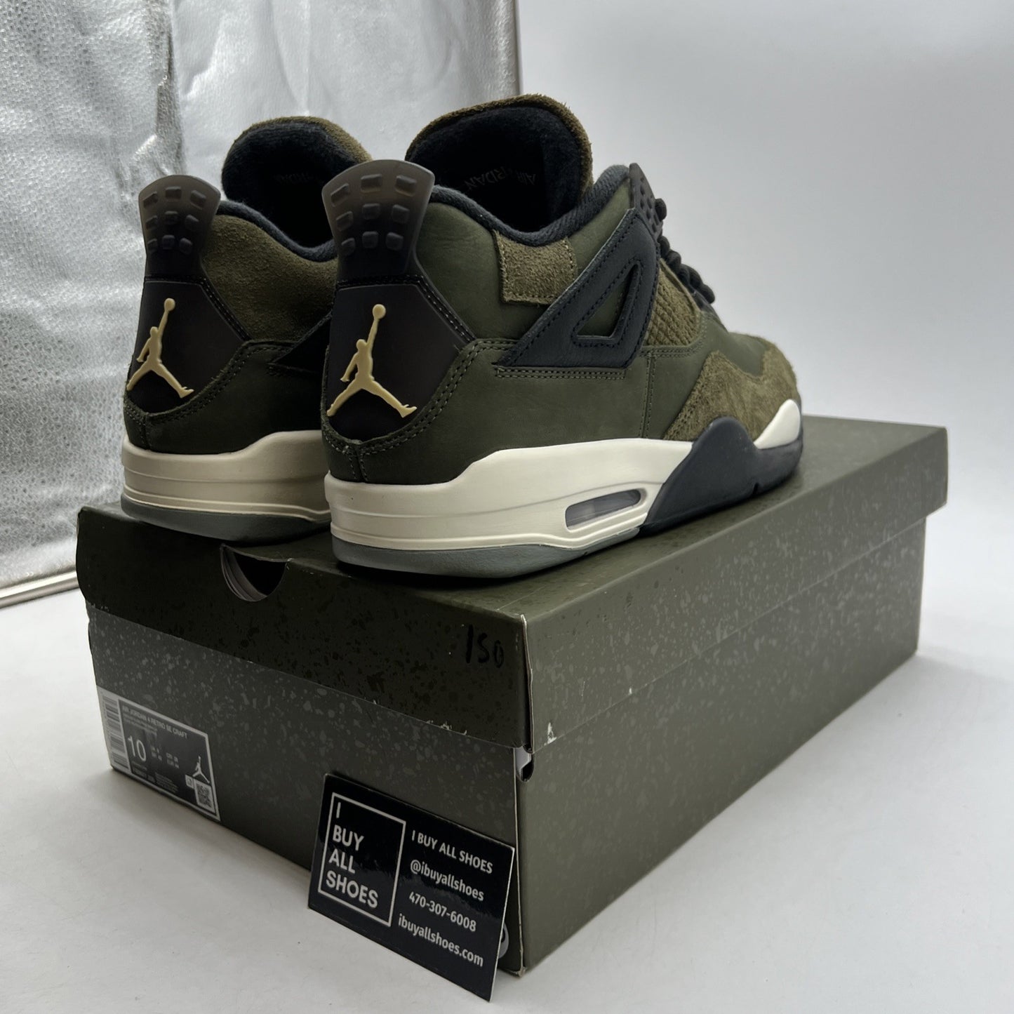 Size 10 - Air Jordan 4 SE Retro Low Craft - Olive (FB9927-200)