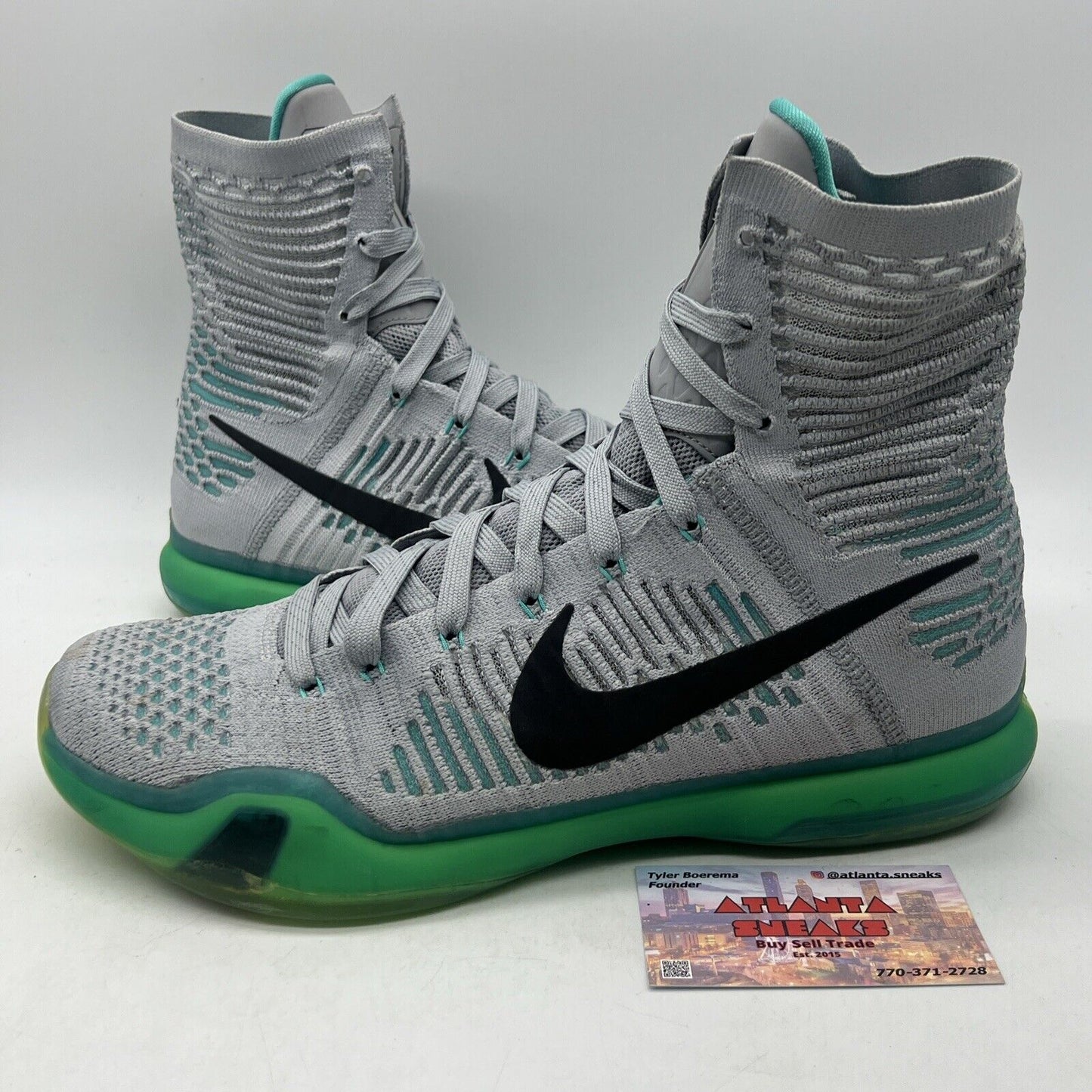 Size 10 - Nike Kobe 10 Elite Elevate Grey Black (718763-041)