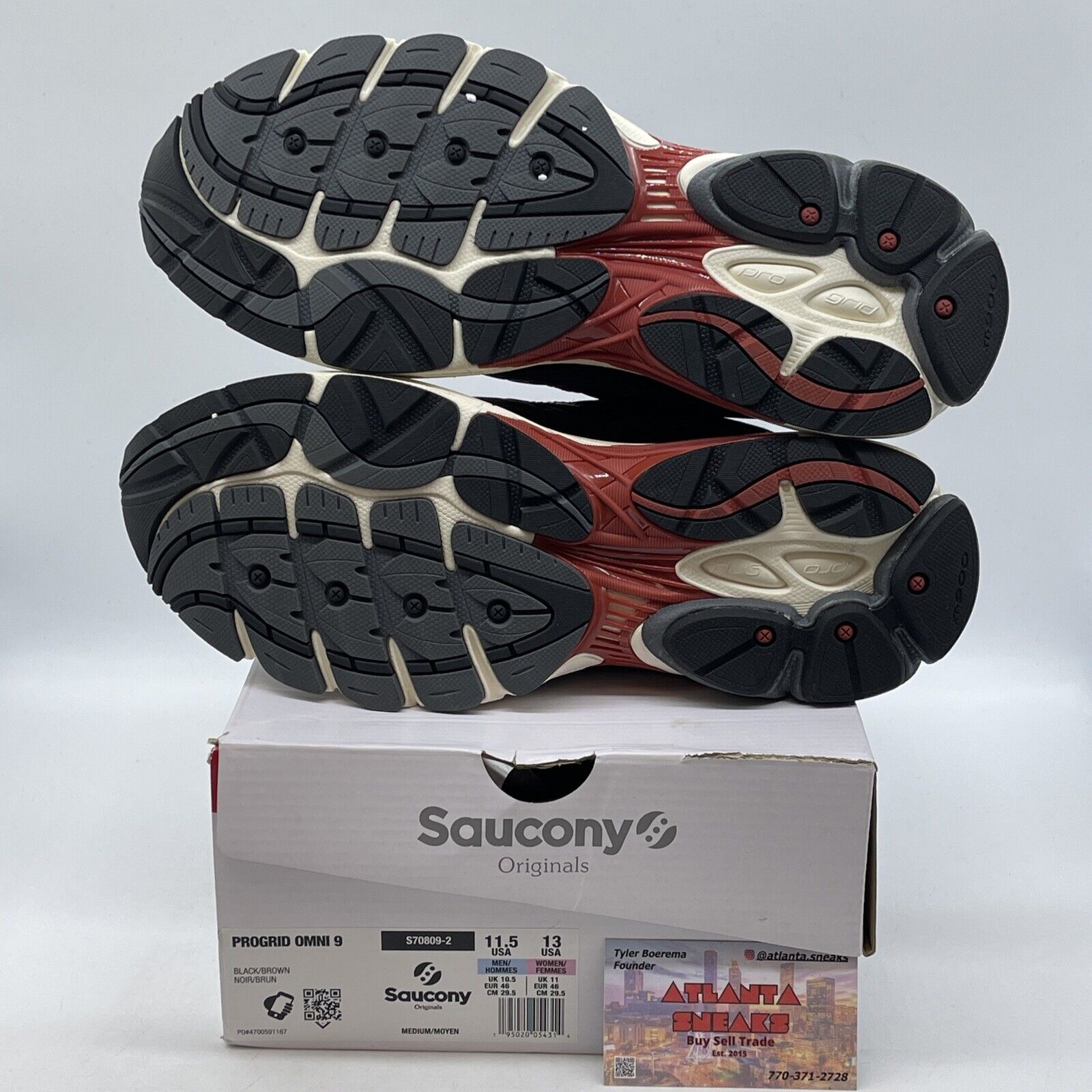 Size 11 - Saucony Progrid Omni 9 Disrupt Pack White Red Black (S70809-2)