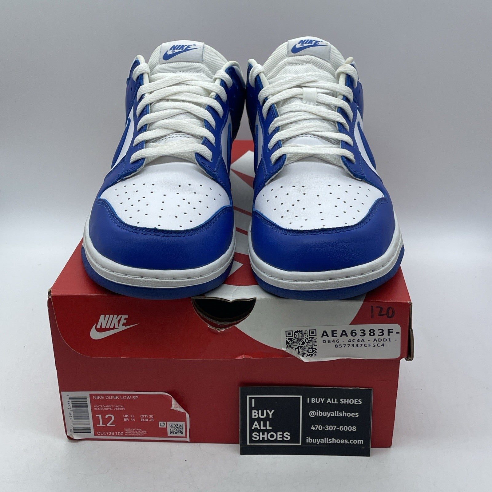 Size 12 - Nike Dunk Low Retro SP Kentucky 2020 (CU1726-100)