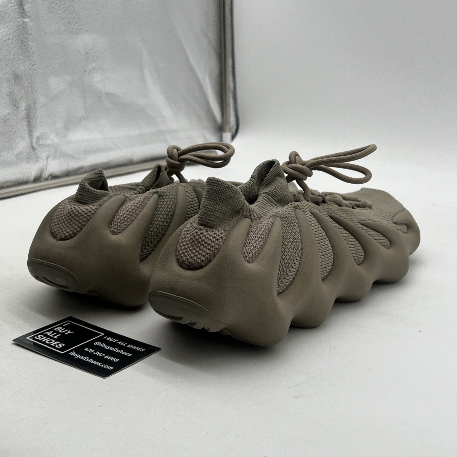 Size 12.5 - Adidas Yeezy 450 Stone Flax Brown Suede Rubber (ID1623)