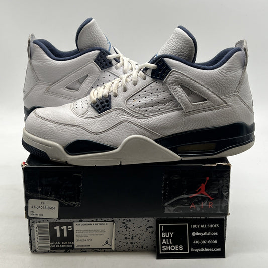 Size 11.5 - Air Jordan 4 Retro LS Columbia (314254-107)