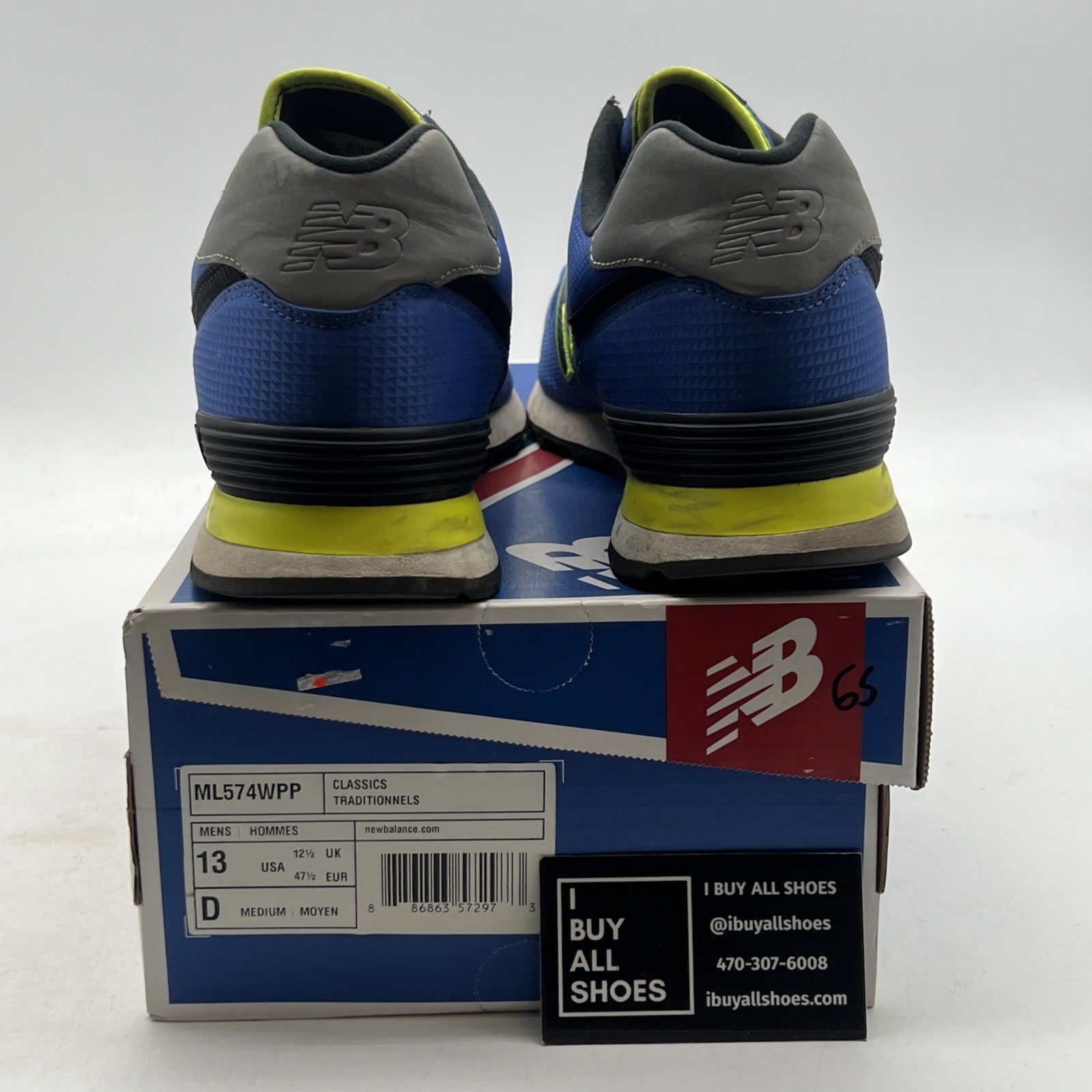 Size 13 - New Balance Blue (ML574WPP)