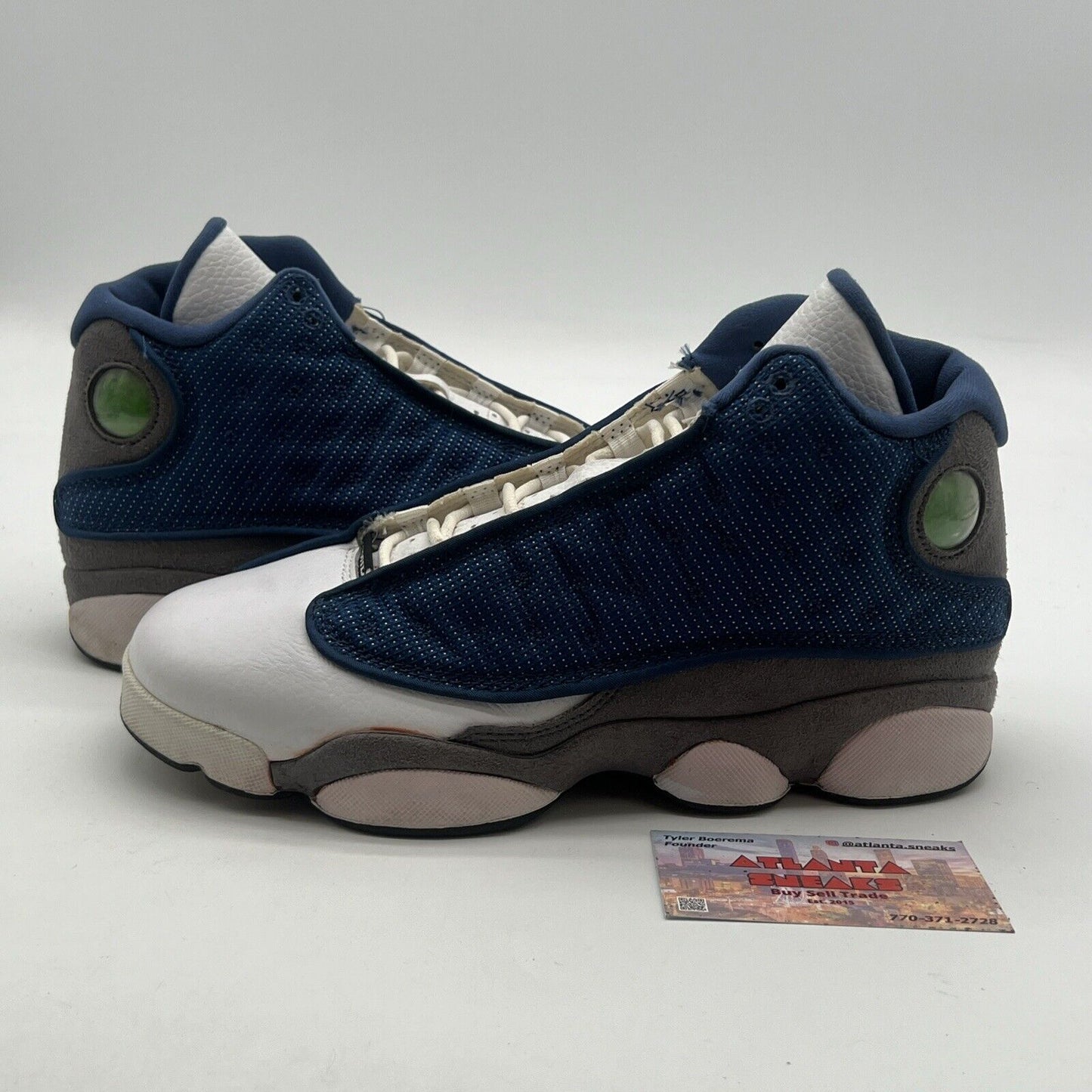 Size 7 (GS) - Air Jordan 13 Retro 2010 Mid Flint (414574-401)