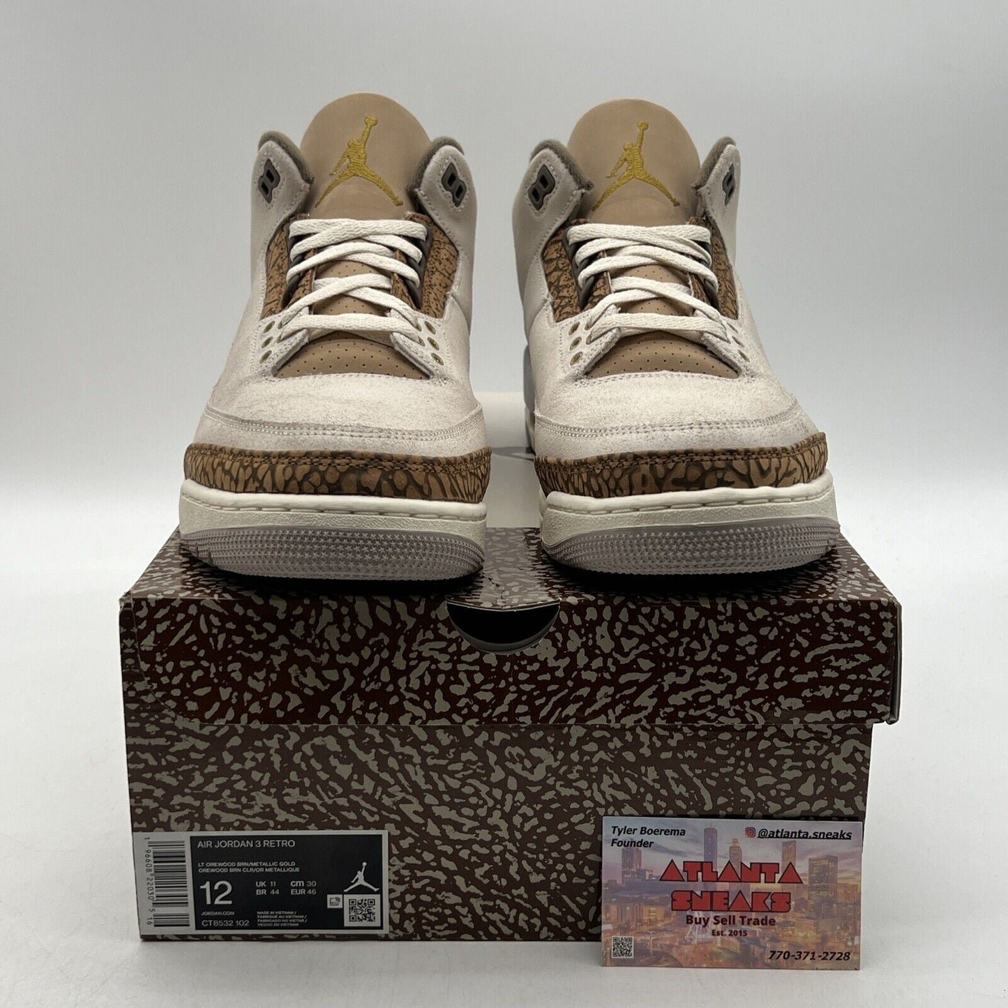 Size 12 - Jordan 3 Retro Low Palomino Suede (CT8532-102)