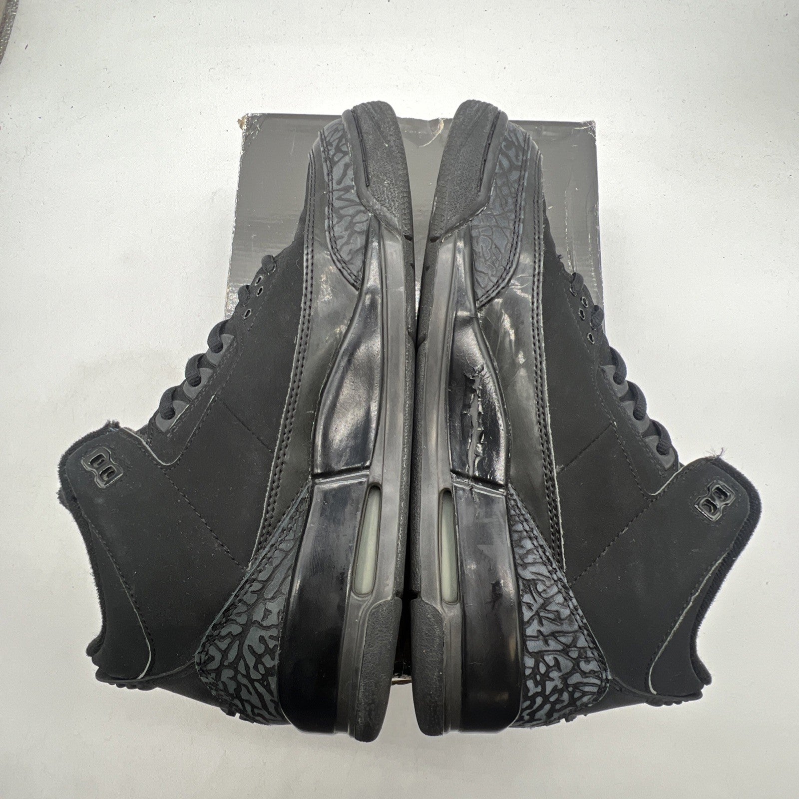 Size 9.5 - Air Jordan 3 Retro Black Cat (136064-002)