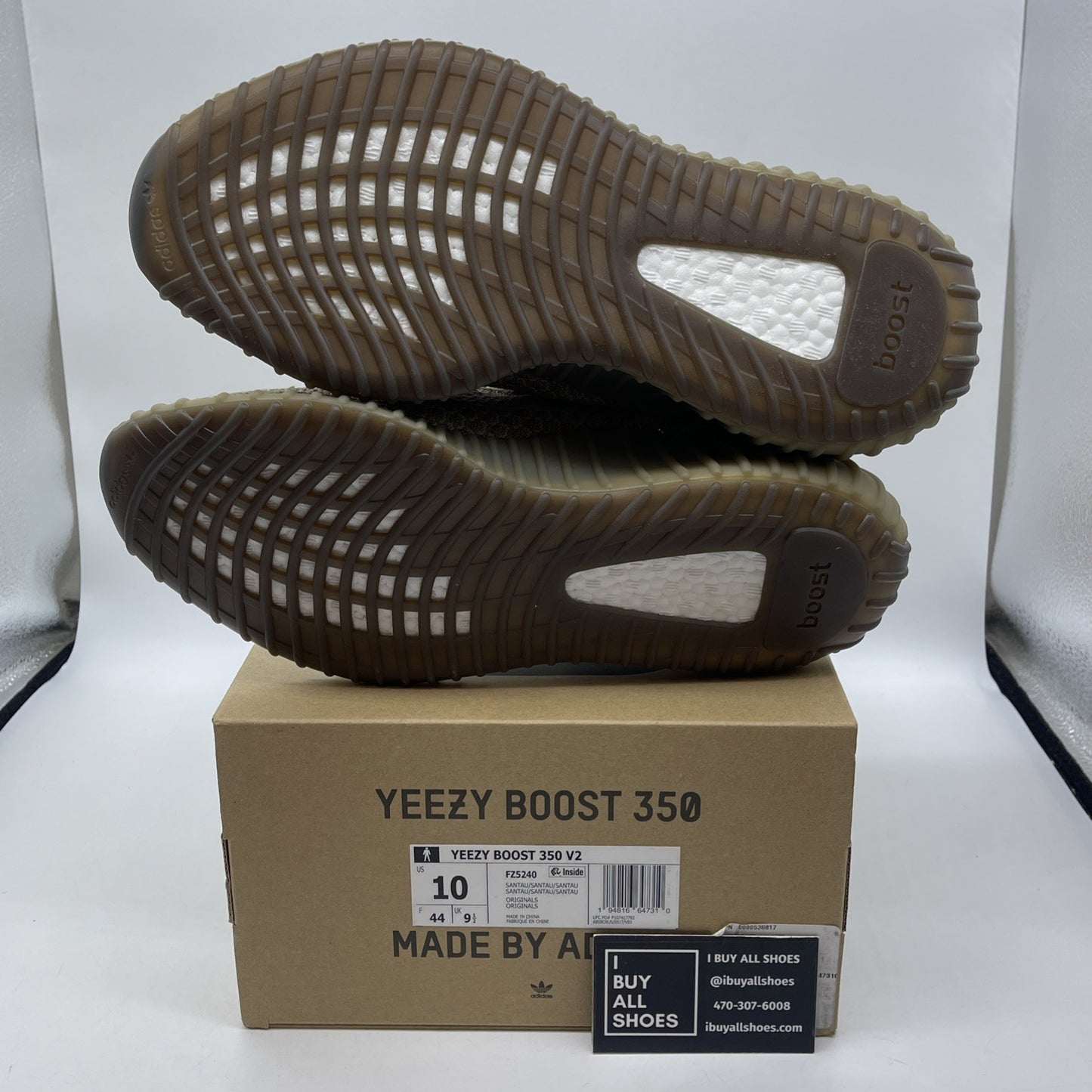 Size 10 - Yeezy Boost 350 V2 Sand Taupe Brown Suede (FZ5240)