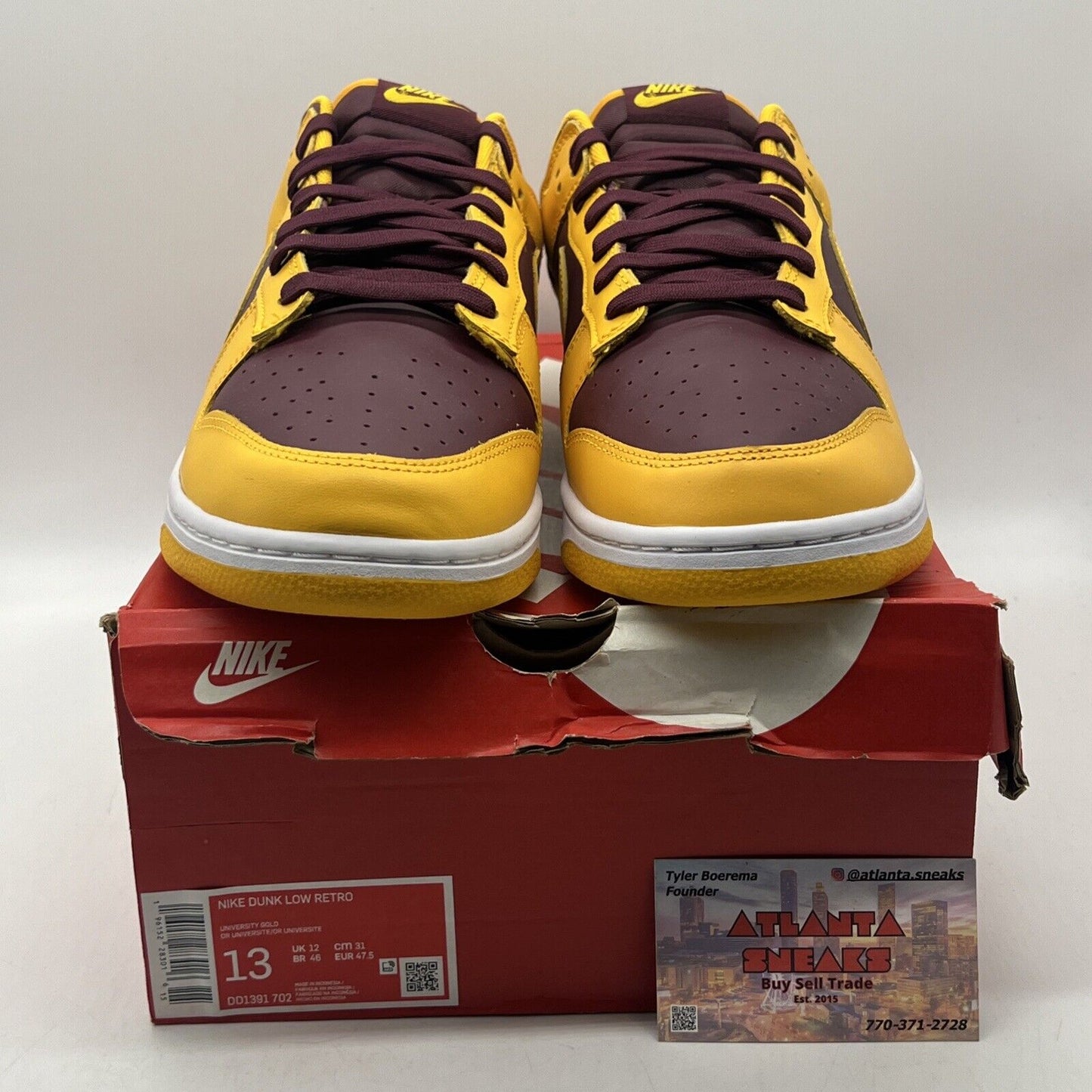 Size 13 - Nike Dunk Low Retro Arizona State Sun Devils 2022 White (DD1391-702)