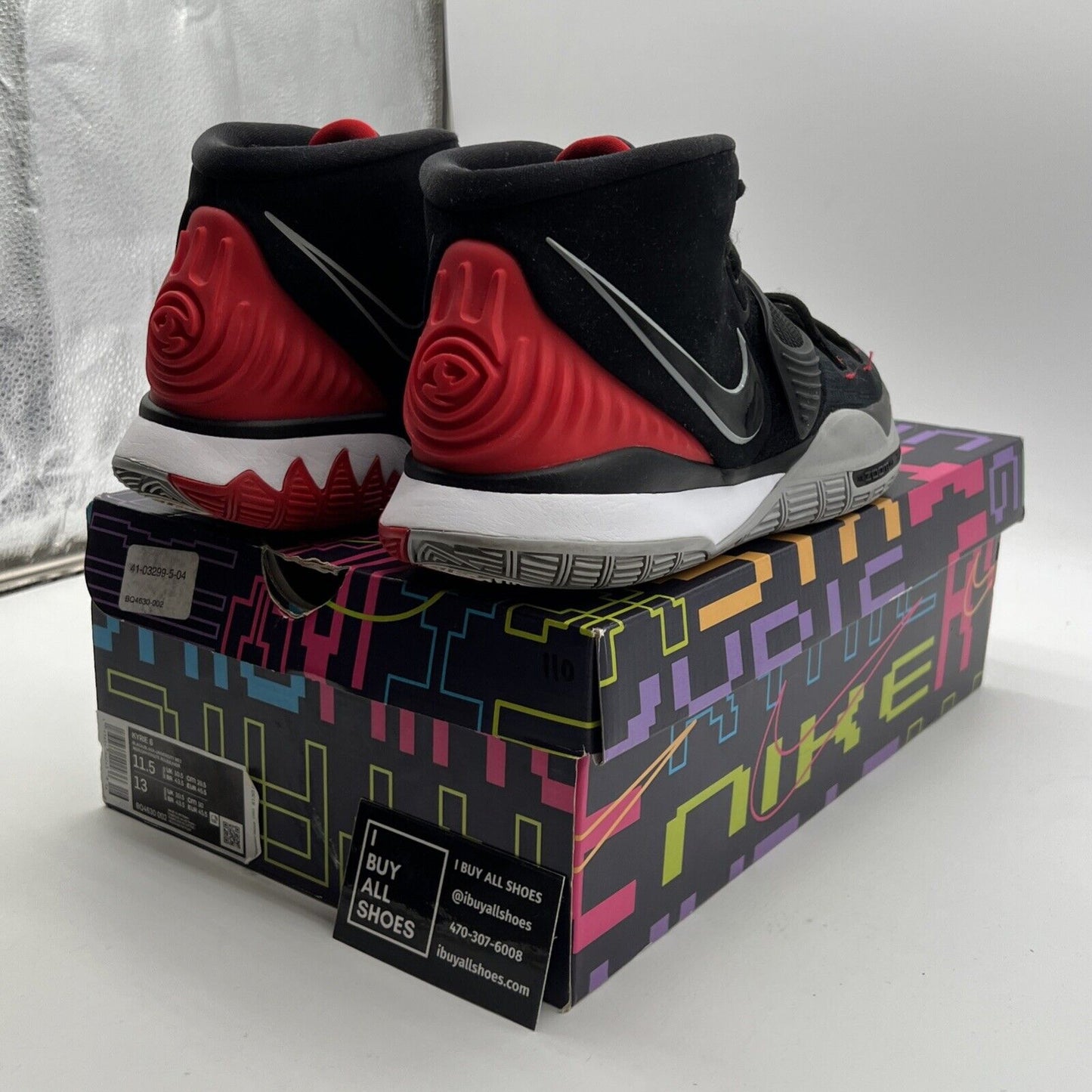 Size 11.5 - Nike Kyrie 6 Bred - (BQ4630-002)
