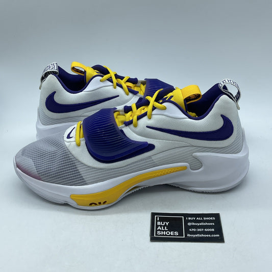Size 14 - NIKE ZOOM FREAK 3 IRON GREY-BLACK-VIVID SULFUR YELLOW (DJ7027-991)