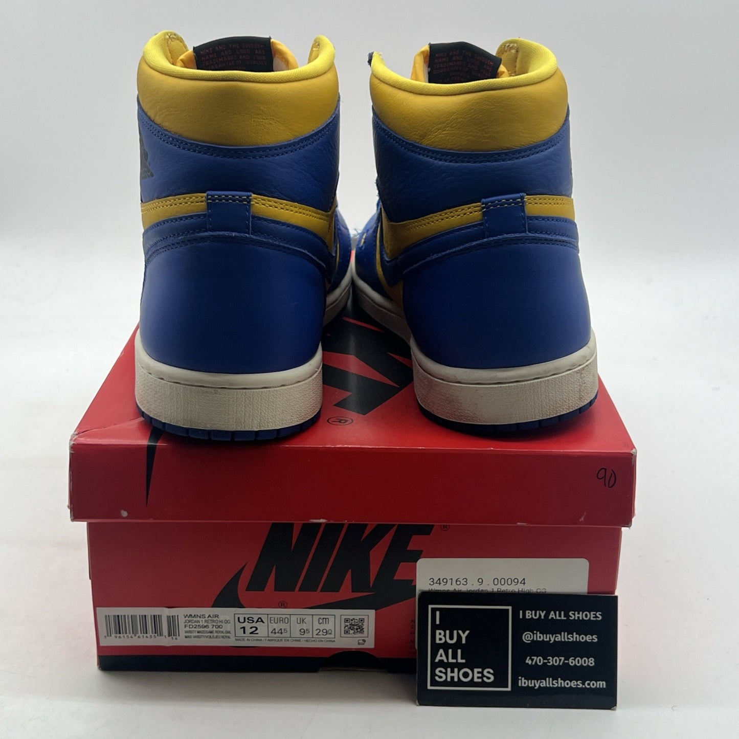 Size 12 - Air Jordan 1 Retro OG High Reverse Laney W (FD2596-700)