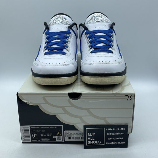 Size 9.5W - Air Jordan 2 Retro Low Varsity Royal Blue White (DX4401-104)