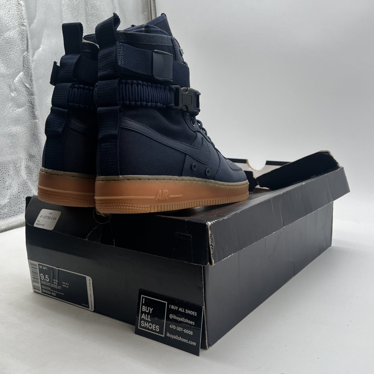 Size 9.5 - Nike Air Force 1 Midnight Navy (864024-400)