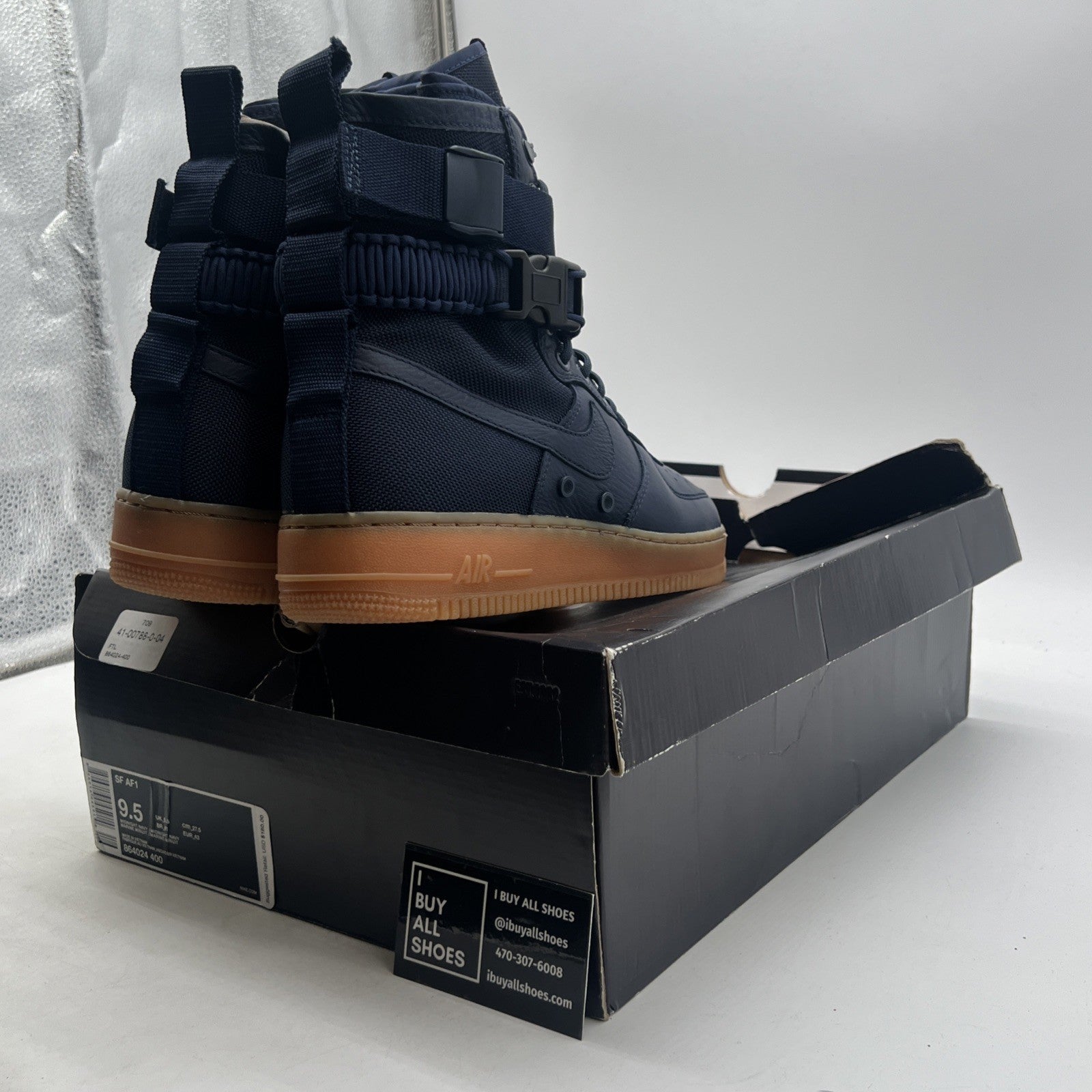 Size 9.5 - Nike Air Force 1 Midnight Navy (864024-400)