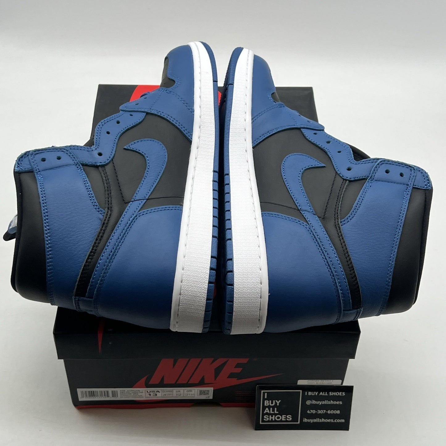 Size 13 - Air Jordan 1 Retro OG High Dark Marina Blue (555088-404)