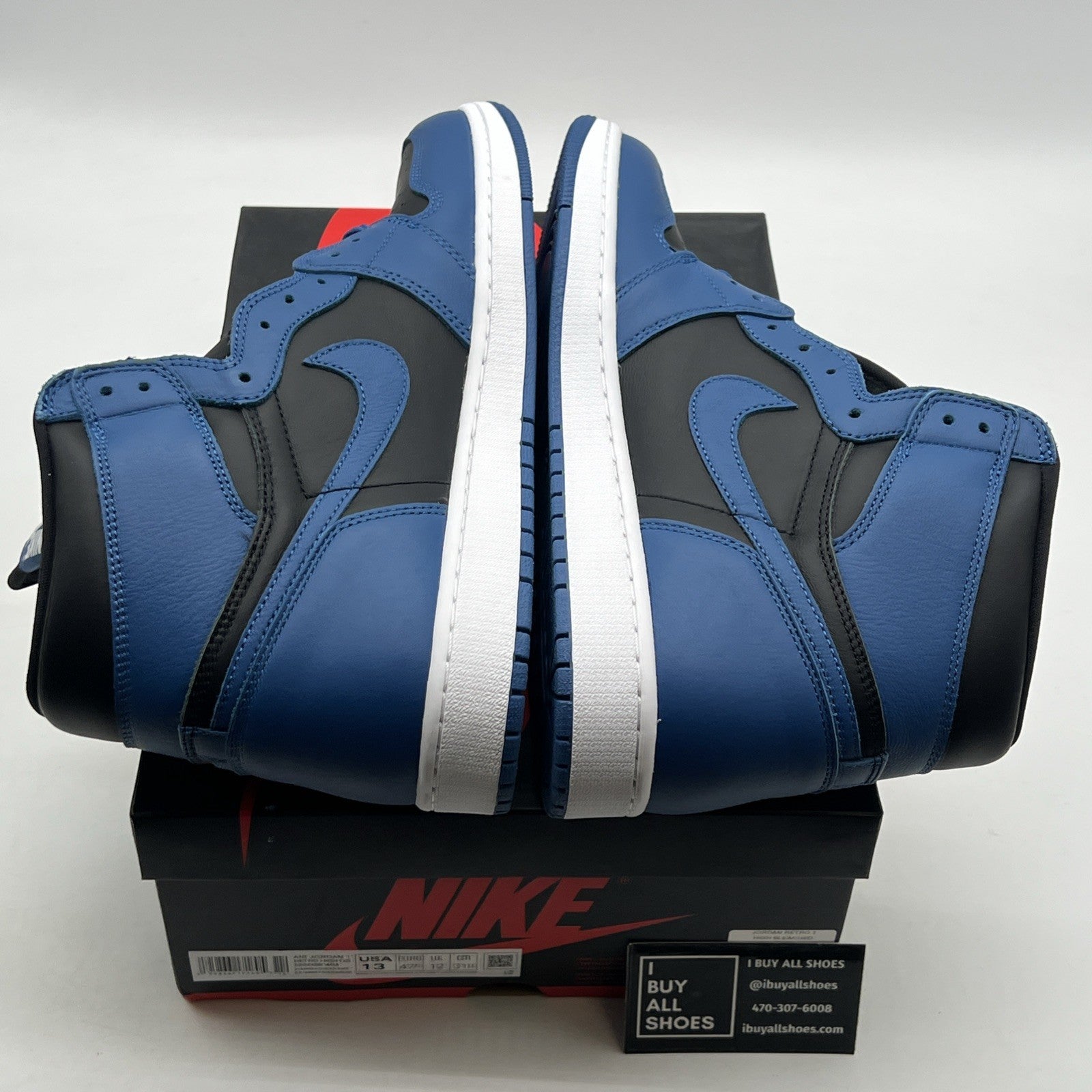 Size 13 - Air Jordan 1 Retro OG High Dark Marina Blue (555088-404)