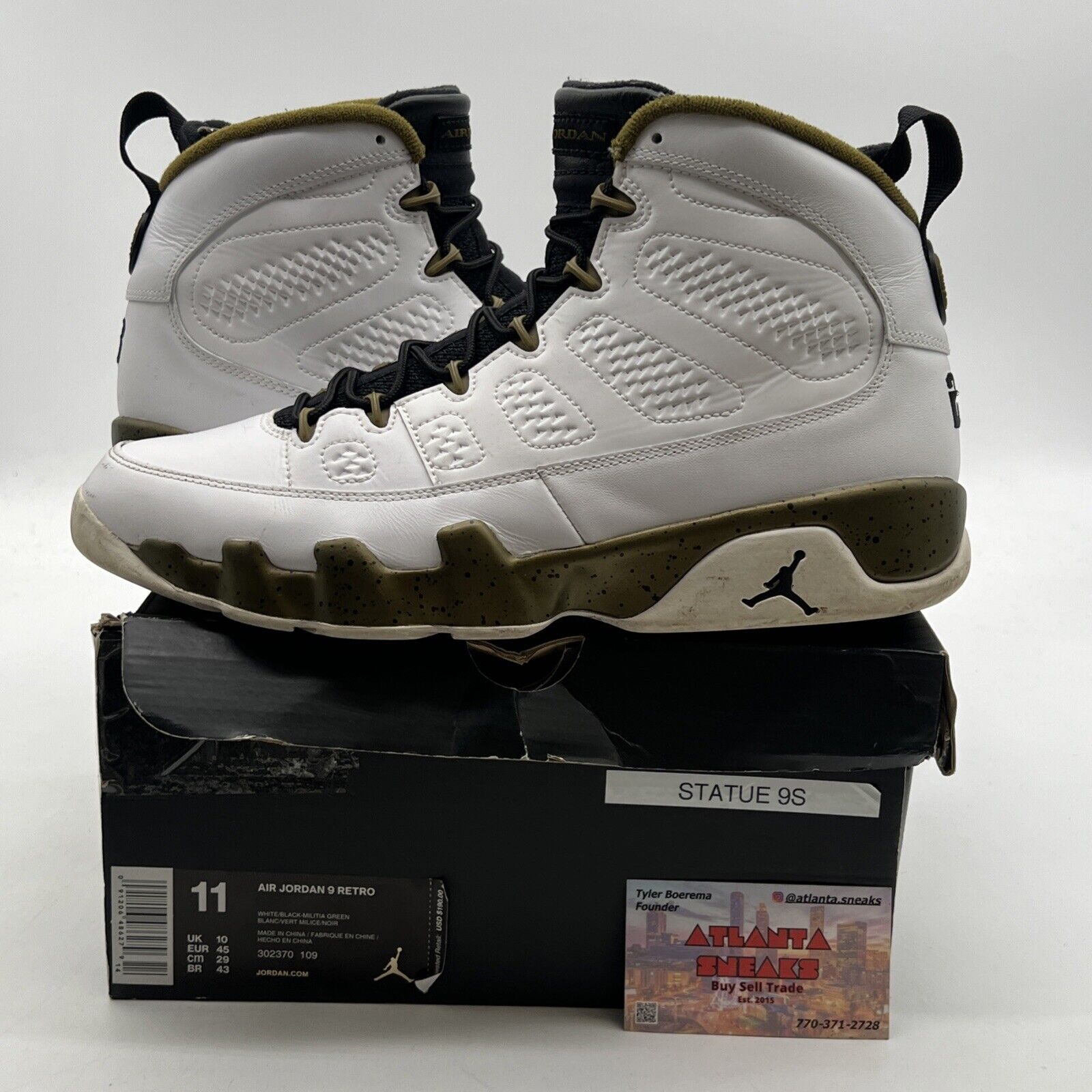 Size 11 - Air Jordan 9 Retro Statue (302370-109)